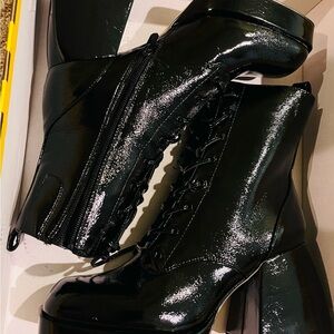 Brand New Sam Edelman Black Patent Leather Women's Boots